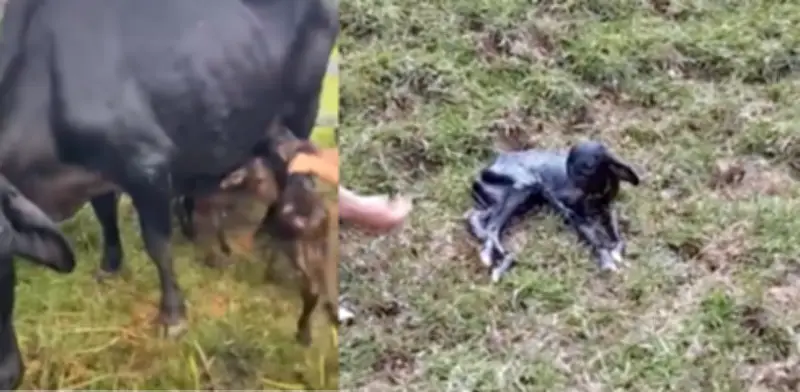 Alicia, la vaca que tuvo cuatrillizos en Antioquia: un caso entre 700.000 partos