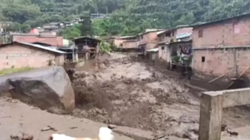 Avenida torrencial en Andes, Antioquia deja 10 veredas incomunicadas