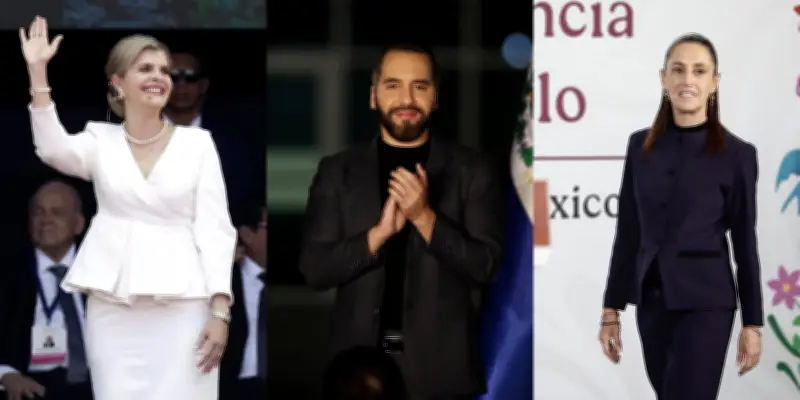 Bukele, Sheinbaum y Fernández lideran aprobación en Latinoamérica