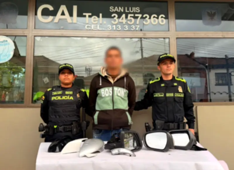 Capturado por robo de autopartes en Teusaquillo, Bogotá