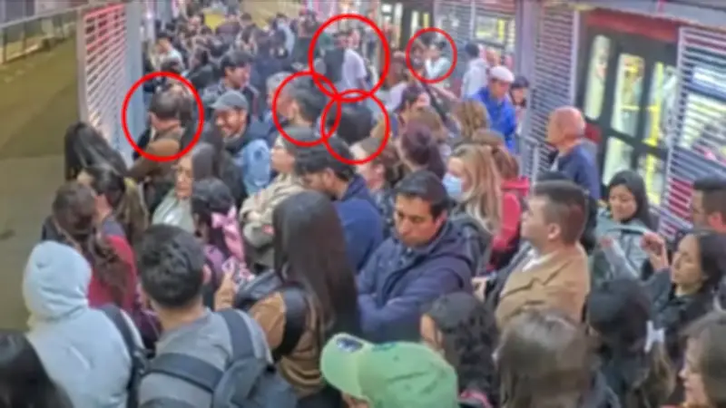 Capturan a ladrones en estación Calle 76 gracias a cámaras de TransMilenio
