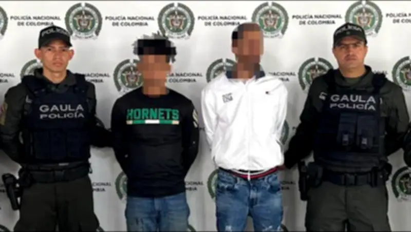 Capturan en Bogotá a dos presuntos integrantes de Los Satanás por extorsión