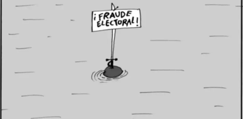 Caricatura: el mensaje solitario que conmueve a Colombia