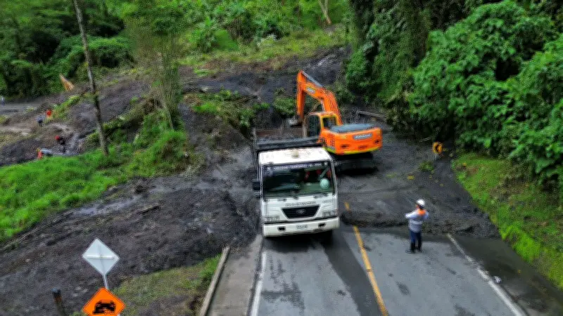 Cierre total en Transversal del Sisga por deslizamiento en Boyacá