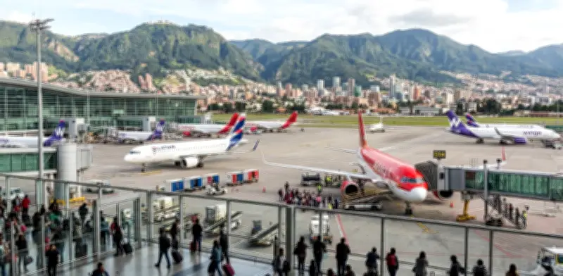 Colombia supera 14,8 millones de pasajeros aéreos; Bogotá lidera tráfico doméstico