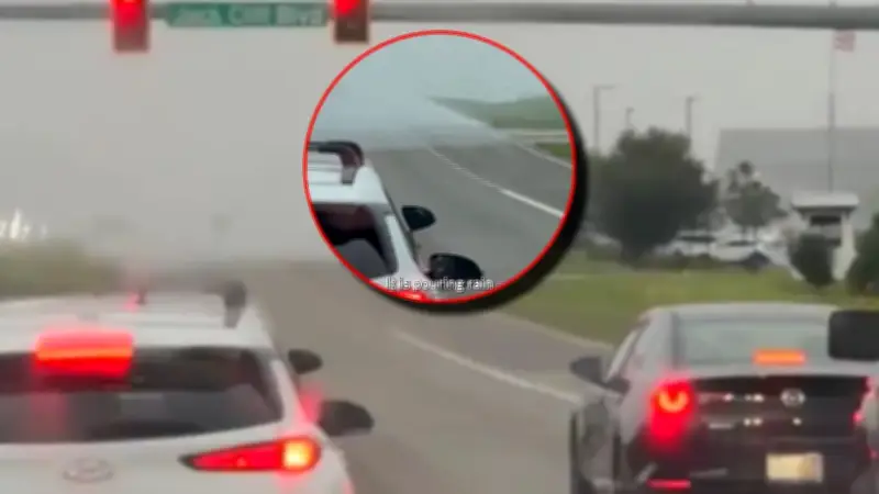 Conductores en Alabama atrapados por repentina 'pared de lluvia'