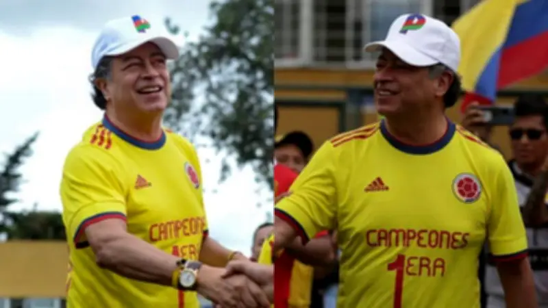 Critican a Petro por usar camiseta de Selección Colombia en campaña 2022
