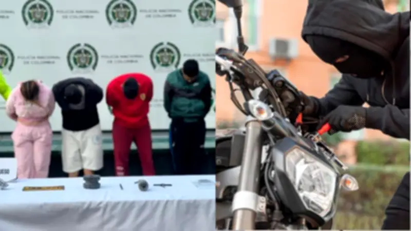 Desarticulan banda 'Los Astutos' dedicada al hurto de motos en Bogotá