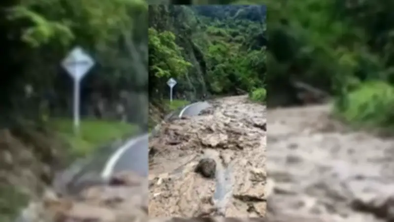 Deslizamientos e inundaciones por lluvias en Santander: autoridades en alerta
