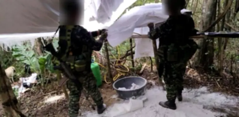 Desmantelan laboratorio de cocaína del ELN avaluado en más de $4.000 millones en Cúcuta