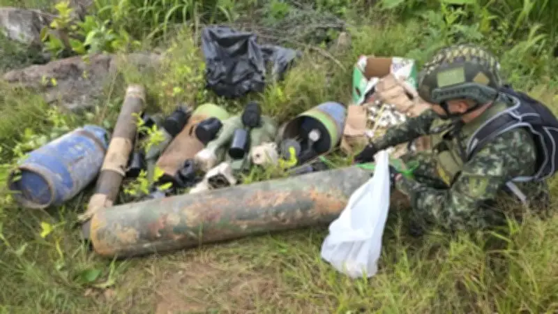 Destruyen depósito ilegal del ELN con una tonelada de explosivos en Sardinata