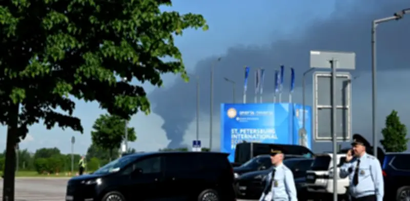 Drones ucranianos golpean San Petersburgo antes de foro económico con Putin