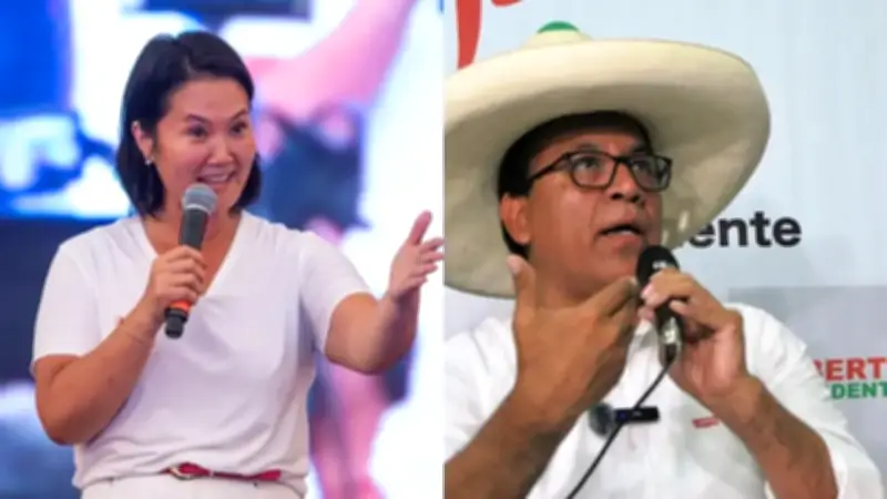 Empate técnico entre Keiko Fujimori y Roberto Sánchez en Perú