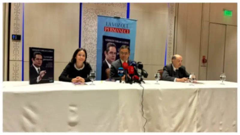 Familia de Germán Vargas presenta libro 'La voz que permanece' y respalda a De la Espriella