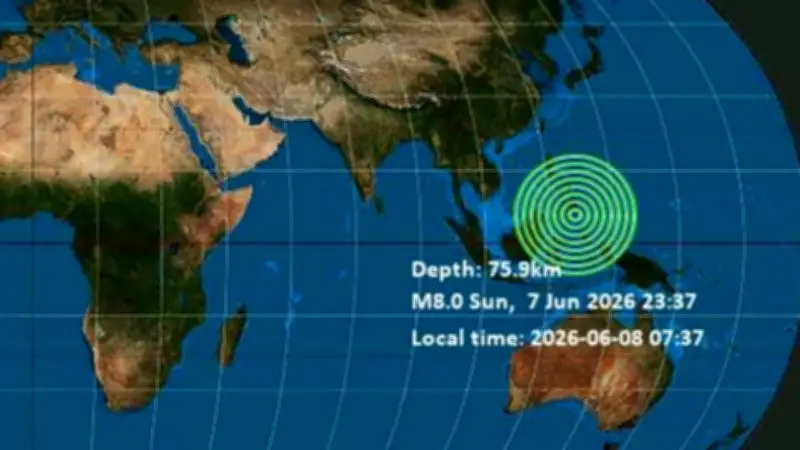 Fuerte terremoto de magnitud 8.0 sacude Filipinas cerca de Mindanao