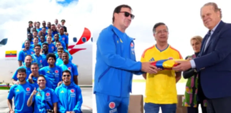 Gustavo Petro entregó bandera y sombrero vueltiao a la Selección Colombia