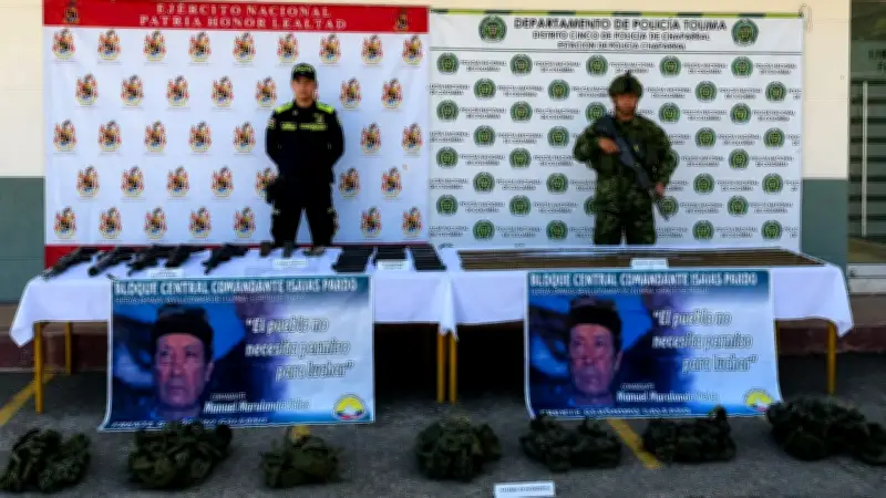 Hallan arsenal de disidencias en Chaparral, Tolima, a días de elecciones