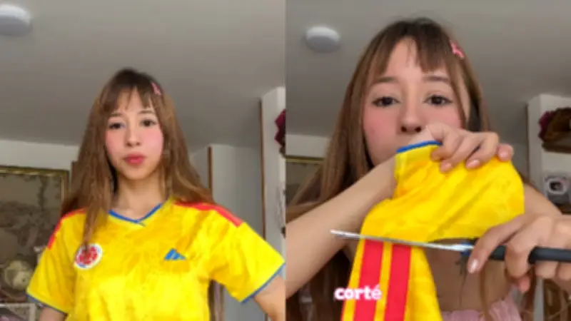 Influencer transforma camiseta de la Selección Colombia con estilo rococó y genera polémica