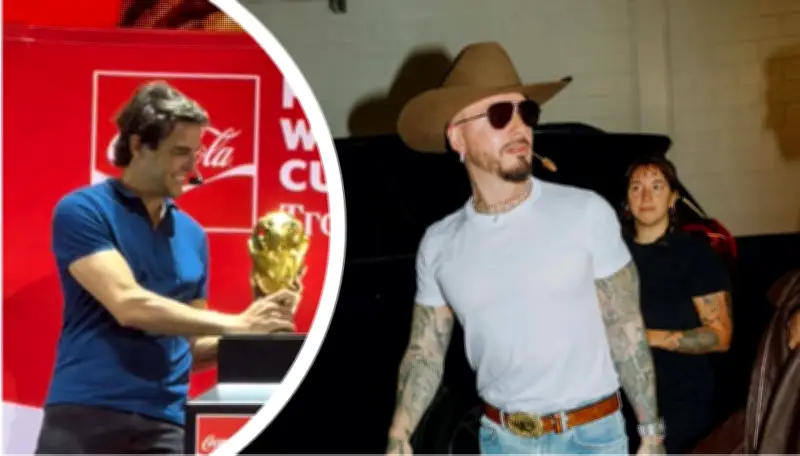 J Balvin y Kaká: video viral en gira del trofeo del Mundial 2026