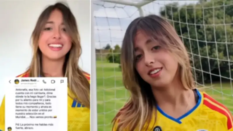 James Rodríguez responde a Antonella Petro tras polémica por foto