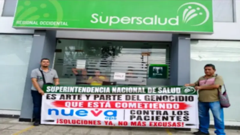 Madres cuidadoras de Nueva EPS protestan en Cali por falta de tratamientos