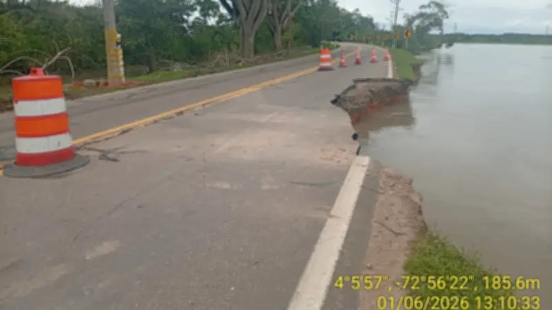 Mal estado de vía Puerto López-Puerto Gaitán amenaza cosechas agrícolas