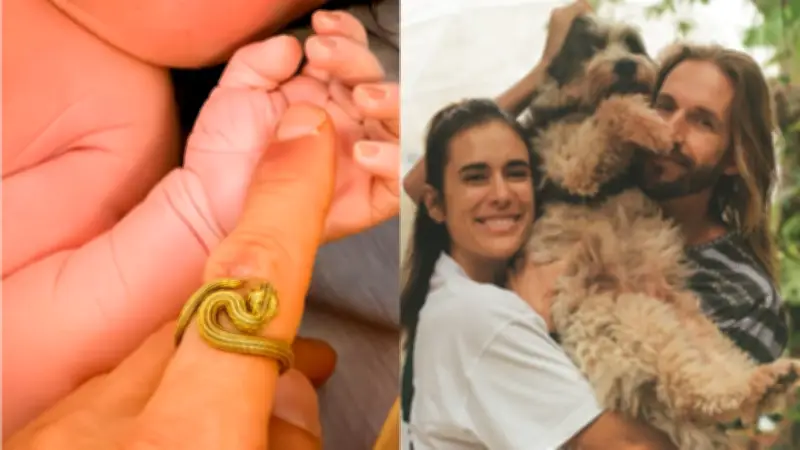 Nace Sur, el hijo de Carolina Ramírez; Martín Cornide comparte primeras fotos
