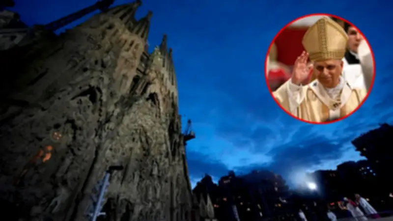Papa León XIV bendice la Torre de Jesús de la Sagrada Familia en Barcelona
