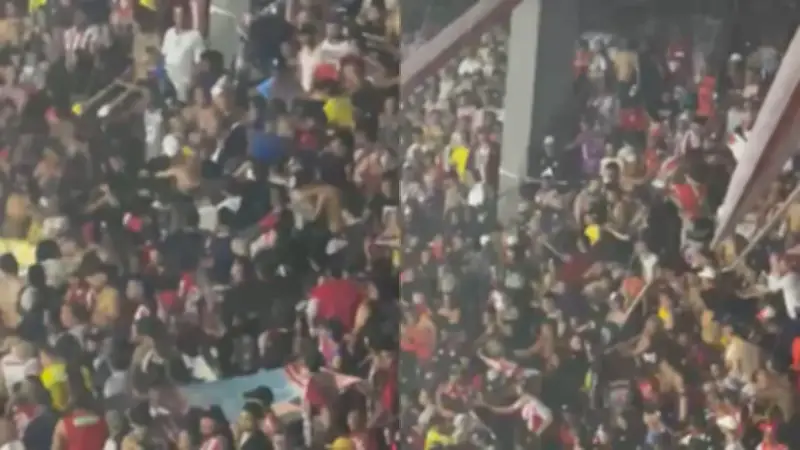 Pelea entre hinchas del Junior empaña final de liga en Barranquilla