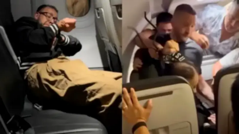 Pánico en vuelo: pasajero intentó abrir puerta de emergencia y atacar cabina