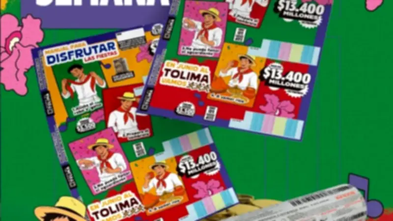 Resultados Lotería del Tolima 1 junio 2026: premio mayor 3313 serie 104