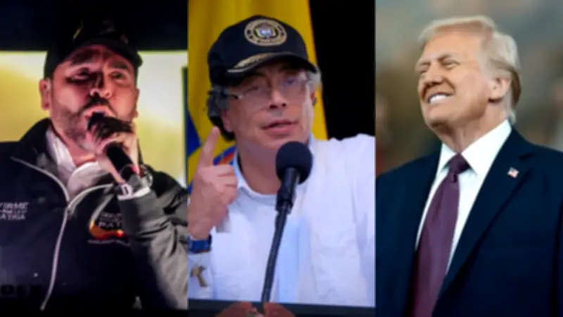 Revelan en vivo la razón de la molestia de Petro por apoyo de Trump a De la Espriella