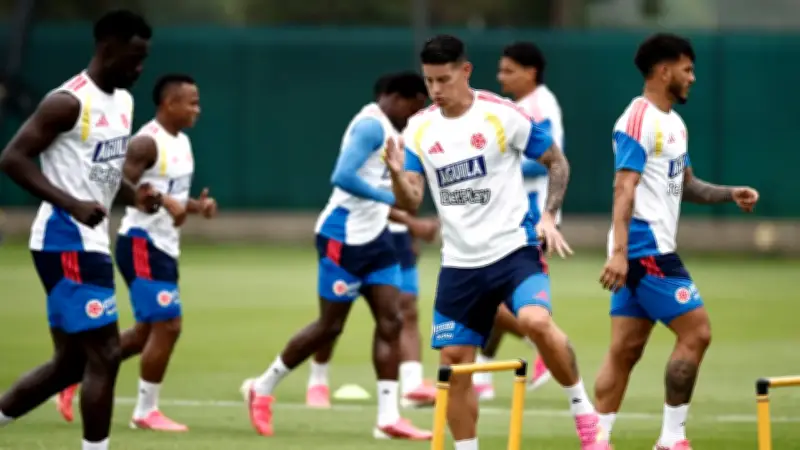 Selección Colombia entrena en Guadalajara antes del debut mundialista
