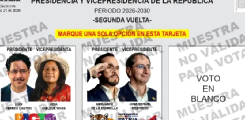 Tarjetón electoral no cambiará pese a orden contra De La Espriella