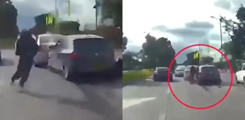 Video: intento de hurto en avenida El Dorado desató choque múltiple en Bogotá