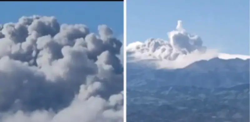 Volcán Puracé expulsa ceniza: columna de 800 metros, alerta amarilla se mantiene