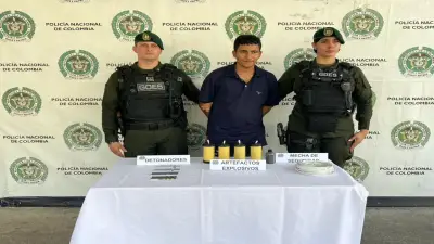 Capturan a alias 'Esneider' con explosivos en Barrancabermeja