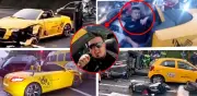 Conductor de Audi convertible amarillo causó accidente en Dosquebradas