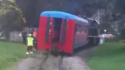 Descarrilamiento del Tren de la Sabana en Bogotá: 600 pasajeros ilesos