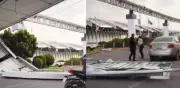 Desplome de techumbre en aeropuerto de México a días del Mundial 2026