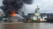Explosión en barcaza de astillero deja 9 heridos en Cartagena