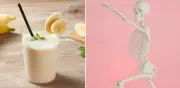 Licuado de banano, almendras y chía: omega-3, calcio y antioxidantes para memoria y huesos
