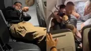 Pánico en vuelo: pasajero intentó abrir puerta de emergencia y atacar cabina