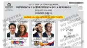 Registraduría revela tarjetón para segunda vuelta presidencial 2026