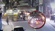 Roban cajero automático con excavadora en Reino Unido