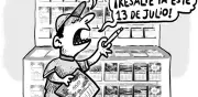 Se nos apareció la Virgen de Chiquinquirá: caricatura de opinión